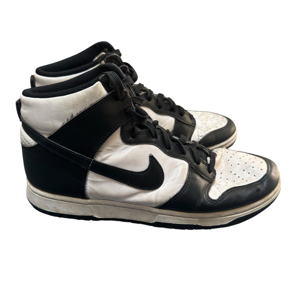 Nike Dunk High Retro DD1399-105 Mens 10.5 Basketball Shoes Black White Sneakers